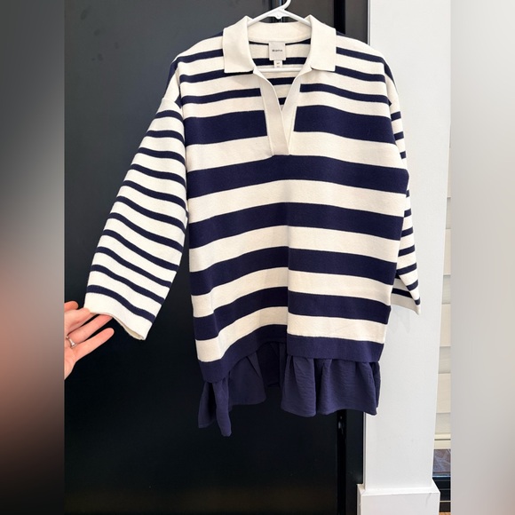 Maeve twofer Polo Mini sweater dress by Anthropologie - Picture 3 of 7